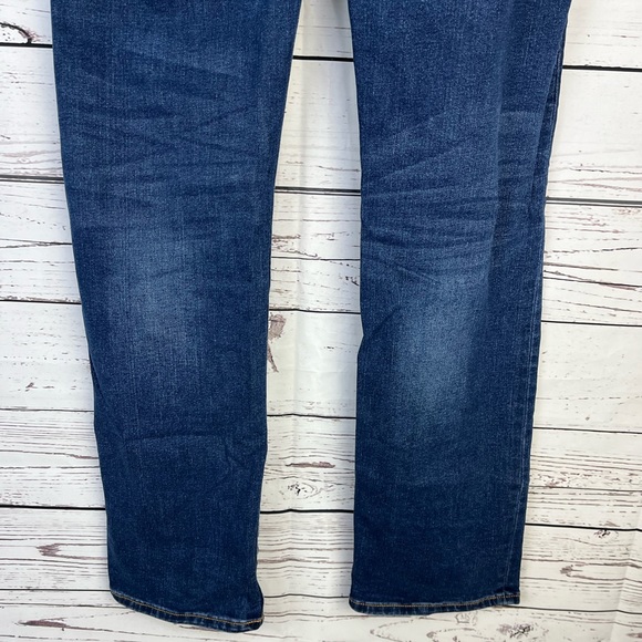 GAP Stretch Straight Distressed Denim Blue Jeans Size 16 Husky Boys EUC - Picture 8 of 15
